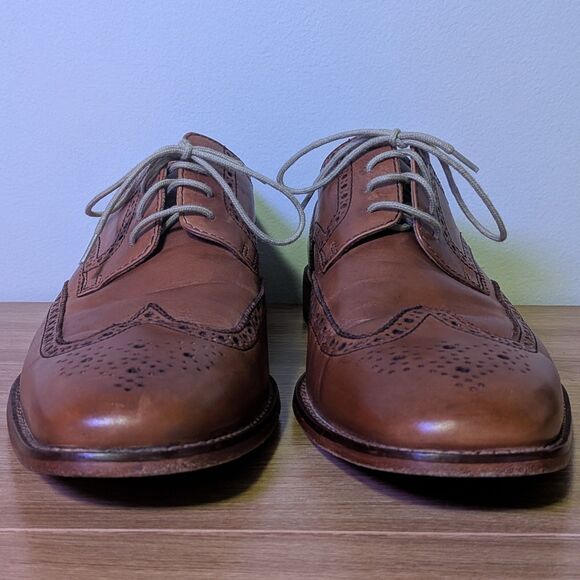 Cole Haan Men’s Dress Shoes Brown Size 12 Leather Lace‑Up Classic